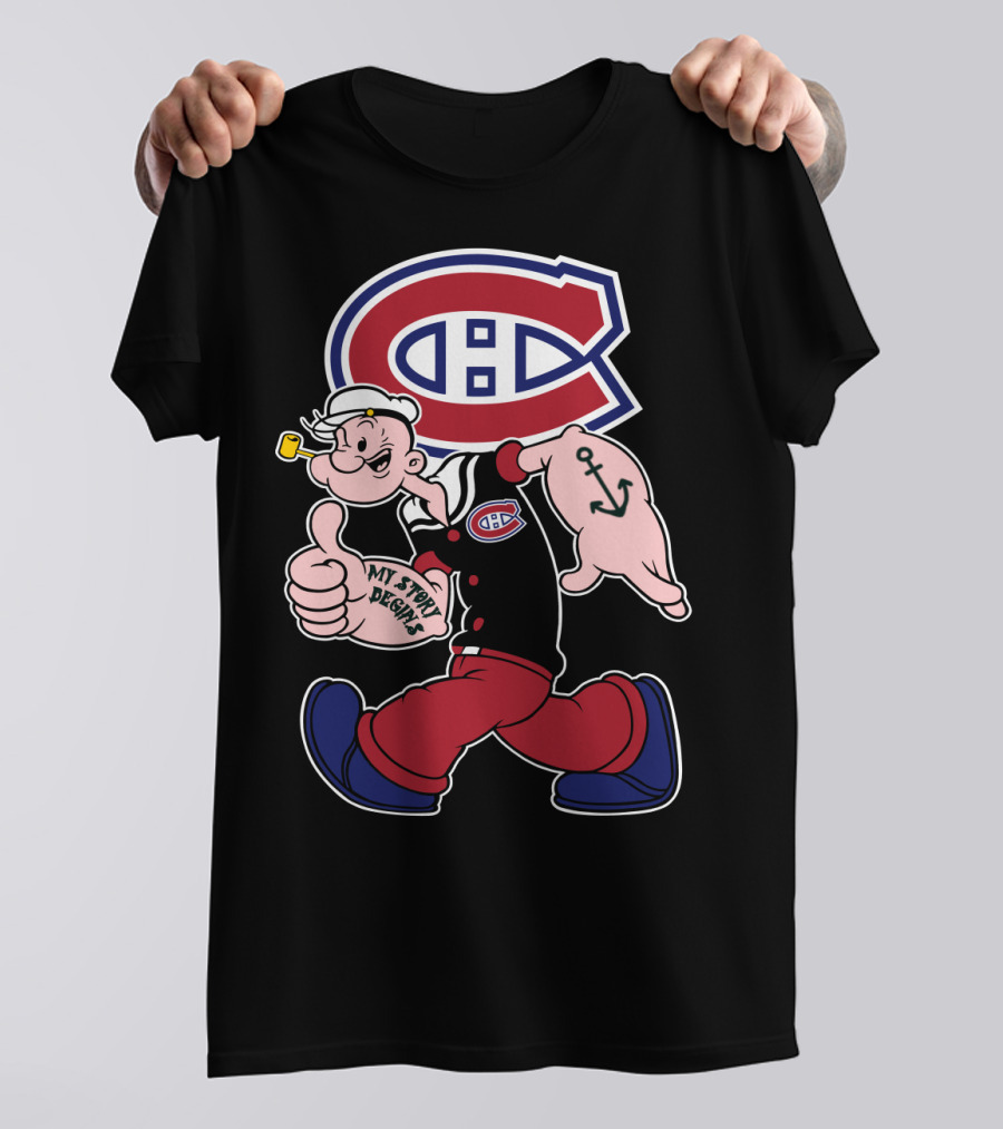 Montreal Canadiens Popeye My Story Begins T-Shirt