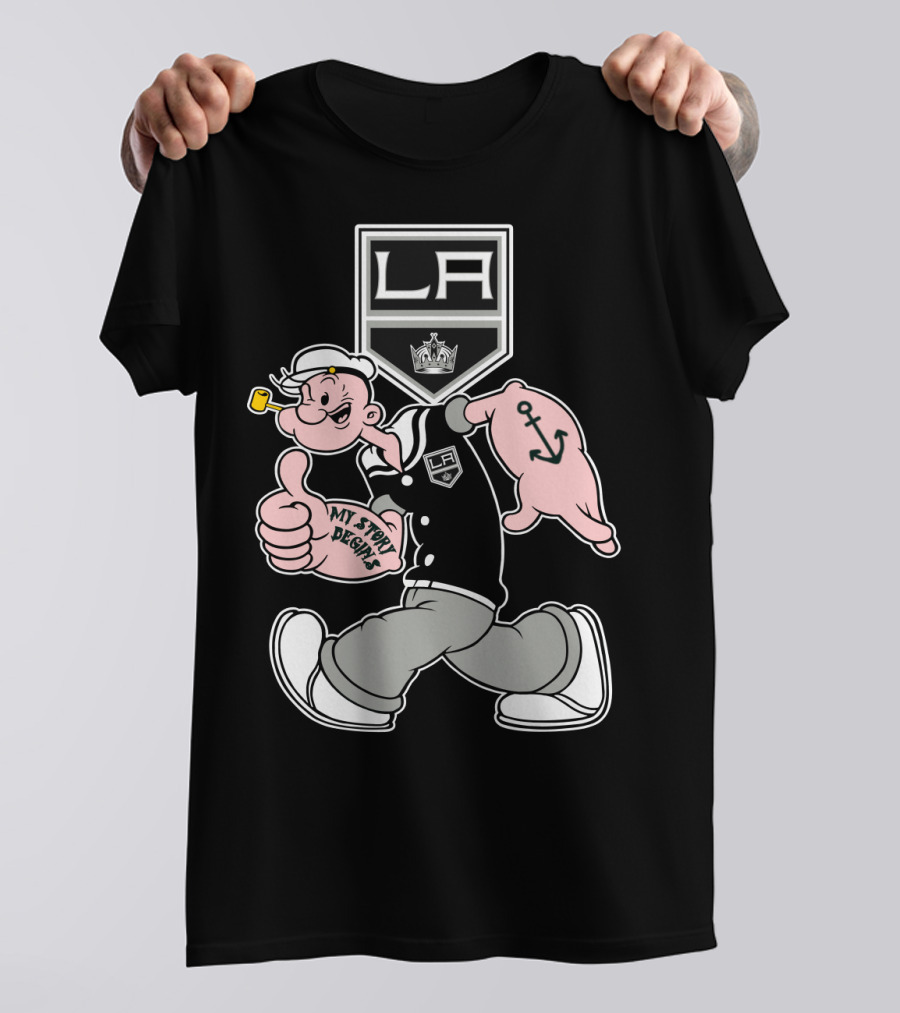 La Kings Hockey Retro Cartoon Character '79 T-Shirt