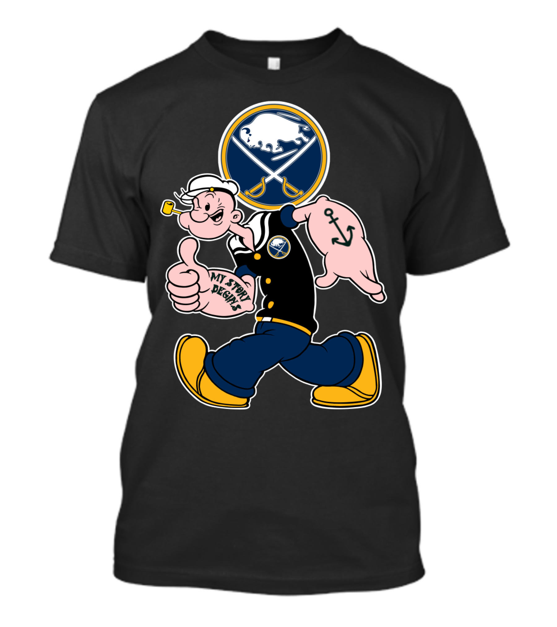 My Story Begins Buffalo Sabres 88 T-Shirt
