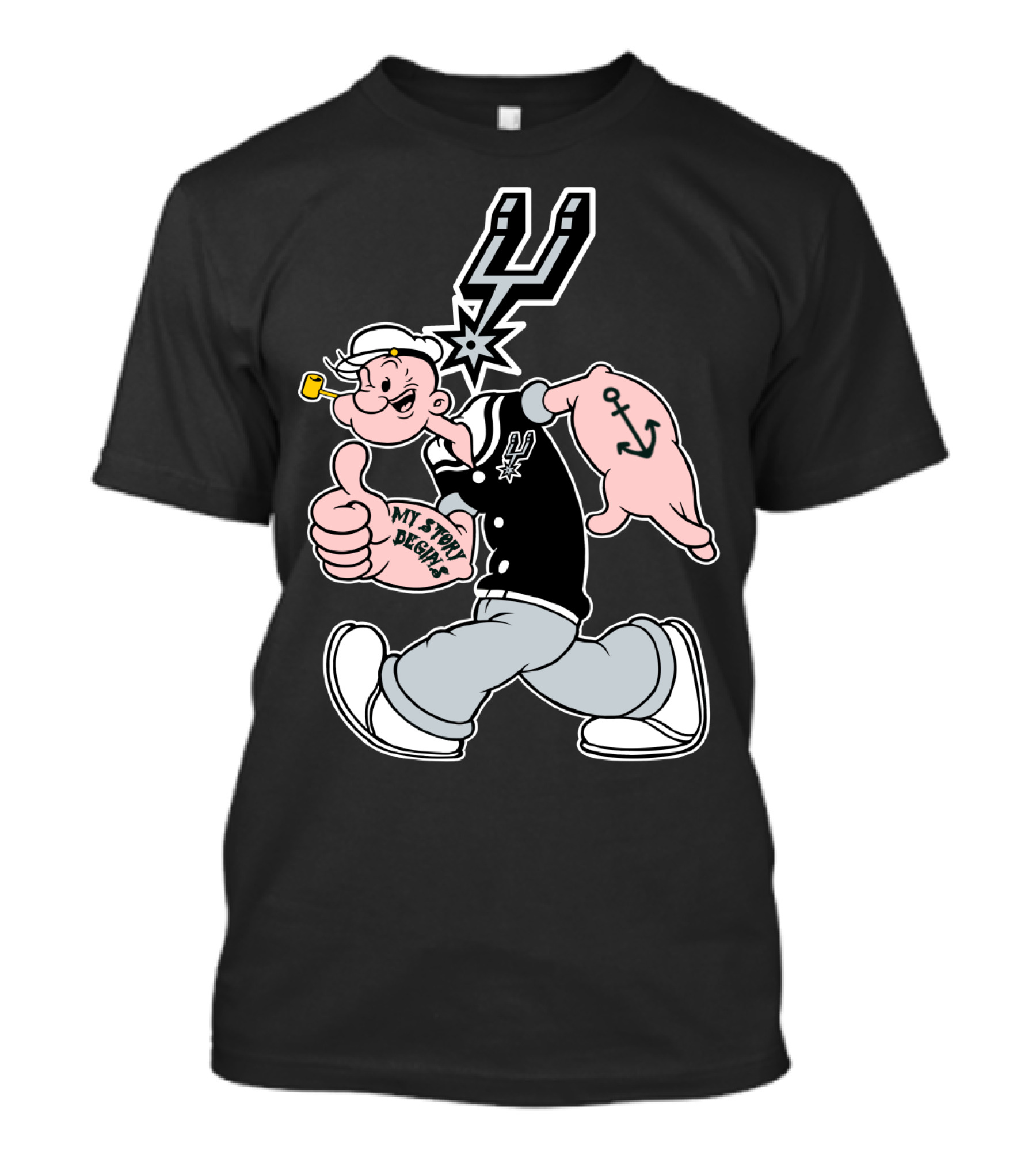 San Antonio Spurs My Story Designs 1996 T-Shirt