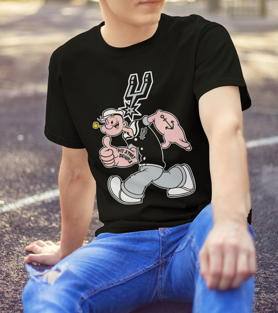 San Antonio Spurs My Story Designs 1996 T-Shirt