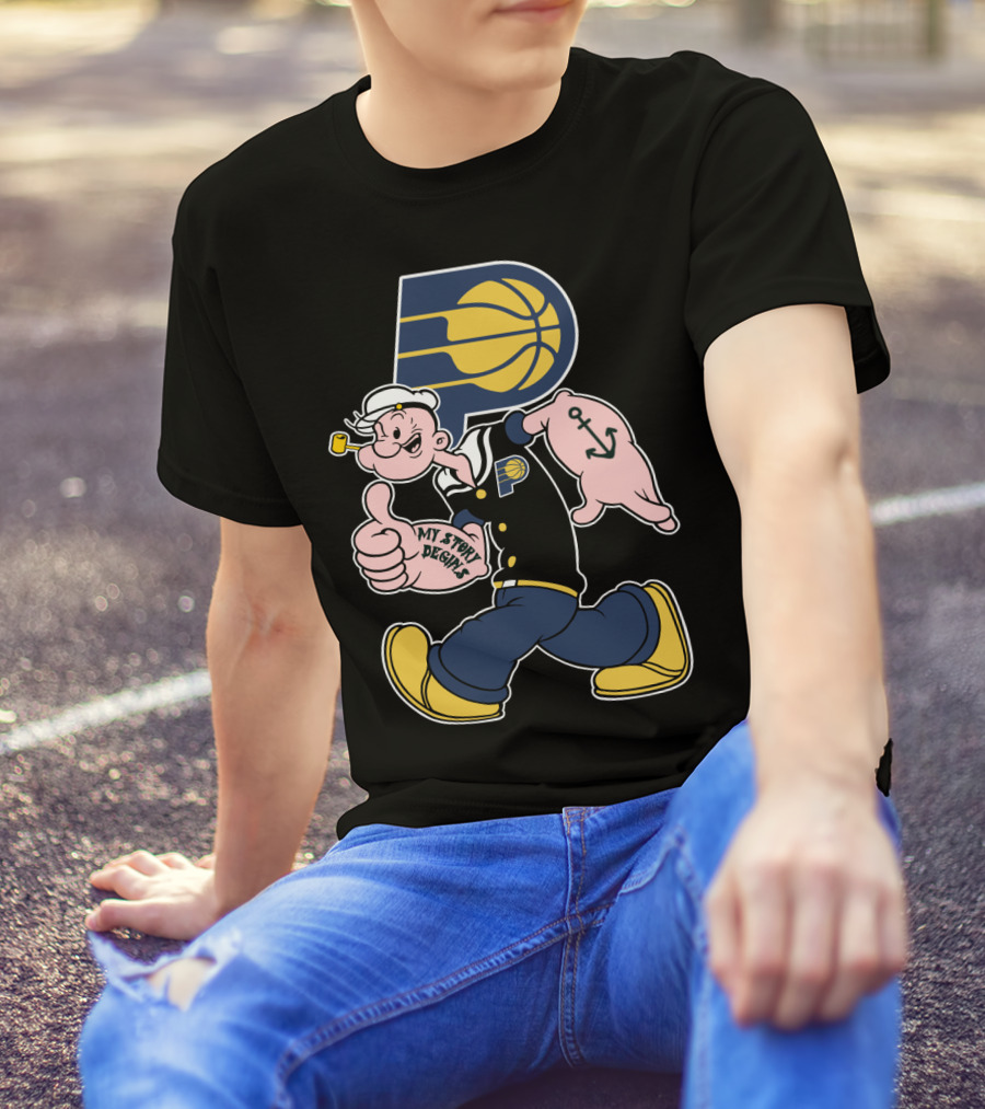 Indiana Pacers P Illustrated By My Story Designs T-Shirt