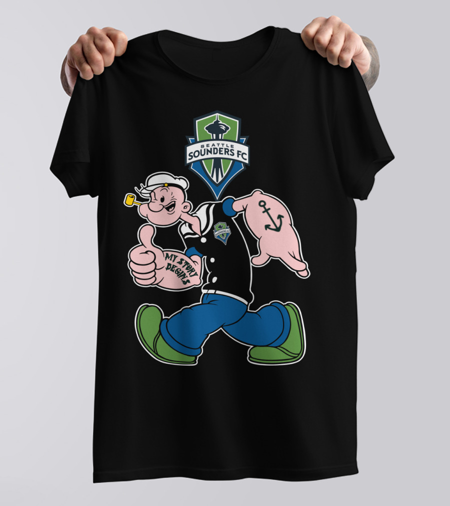 Seattle Sounders Fc My Story Begins Popeye T-Shirt