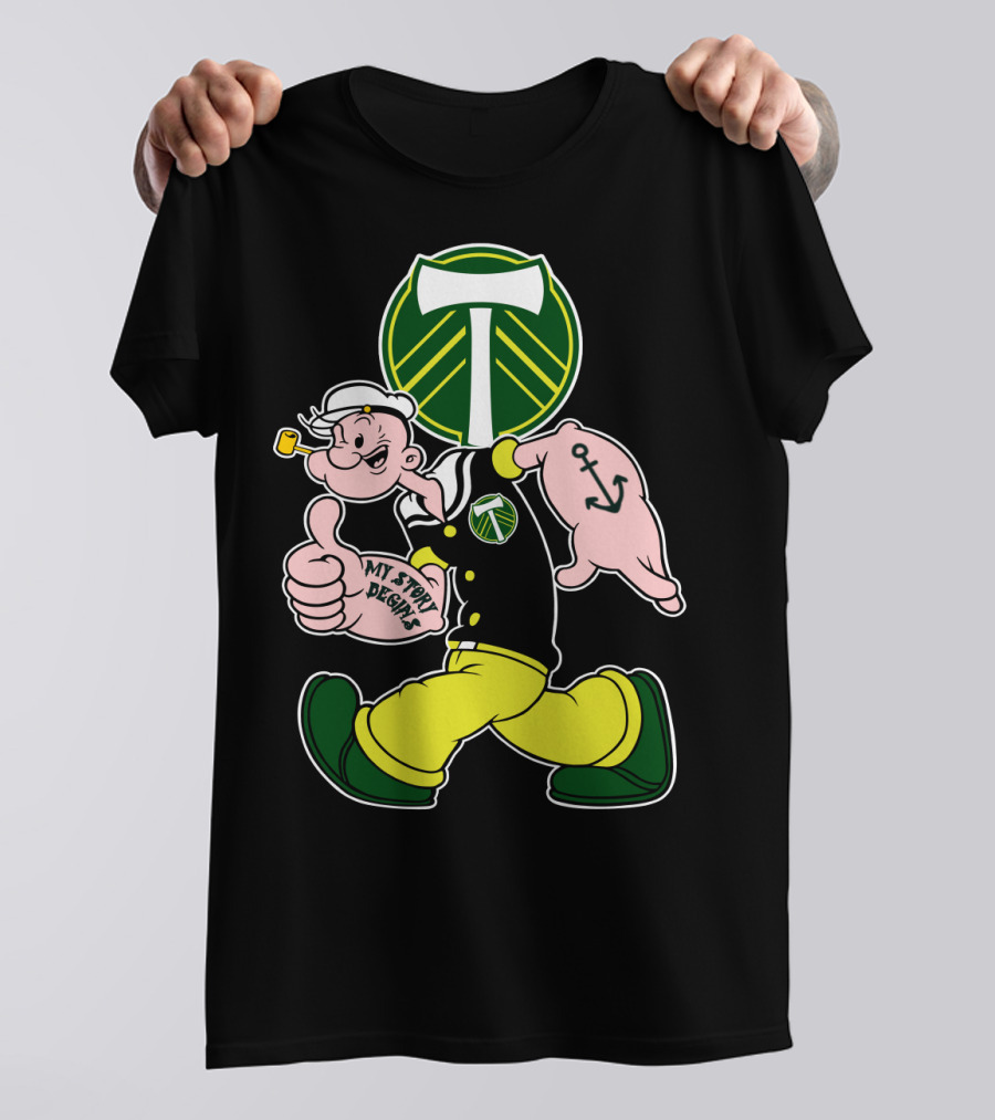 Portland Timbers My Story Designs Popeye Anchor T-Shirt