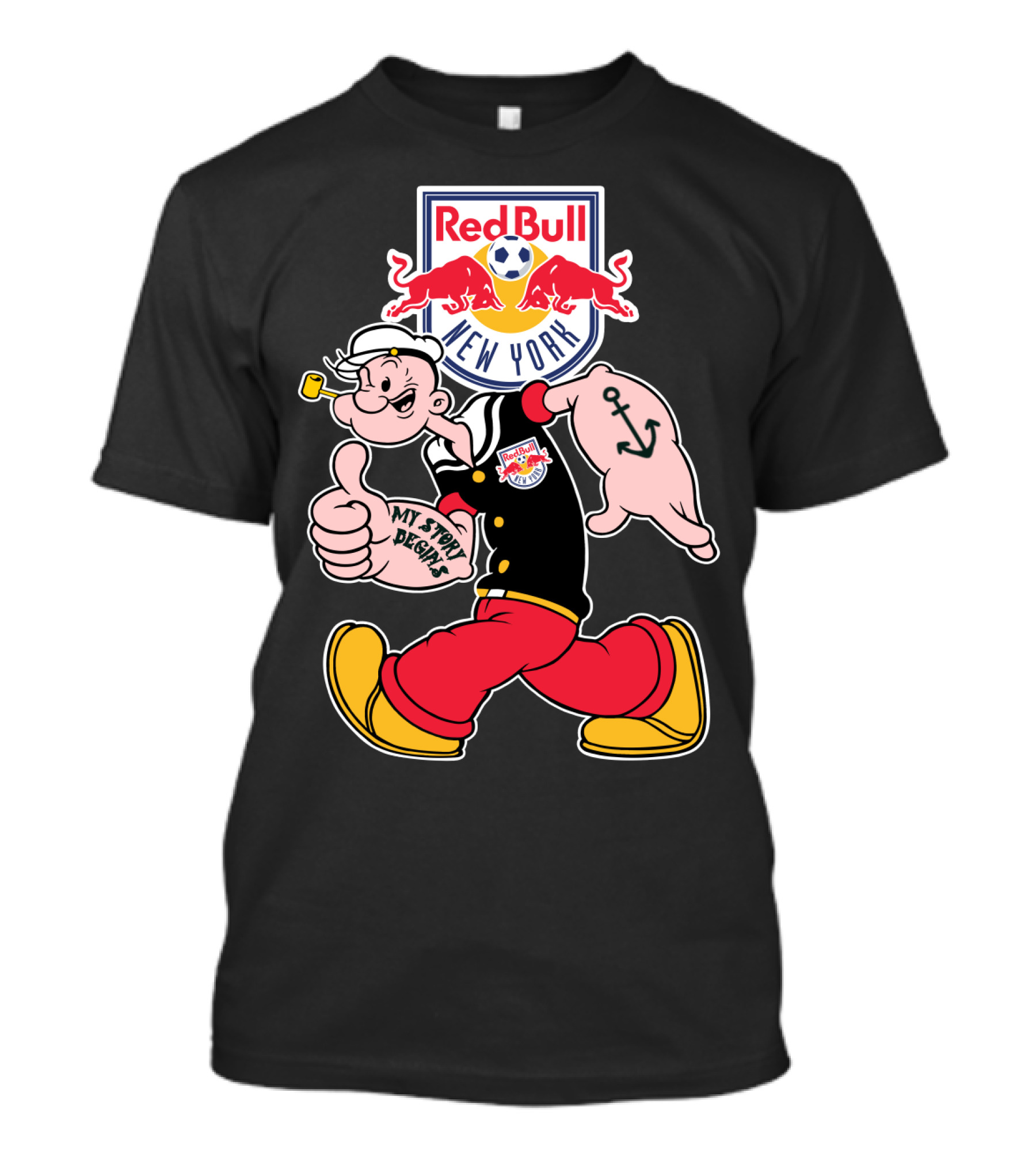 New York Red Bulls Popeye My Story Begins T-Shirt