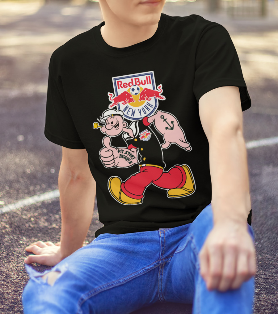 New York Red Bulls Popeye My Story Begins T-Shirt