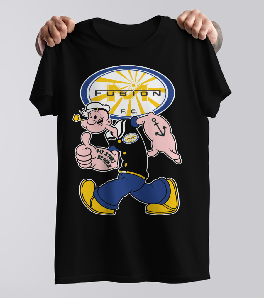 Fusion F.c. 137 Miami My Story Begins Anchor Sailor Character T-Shirt