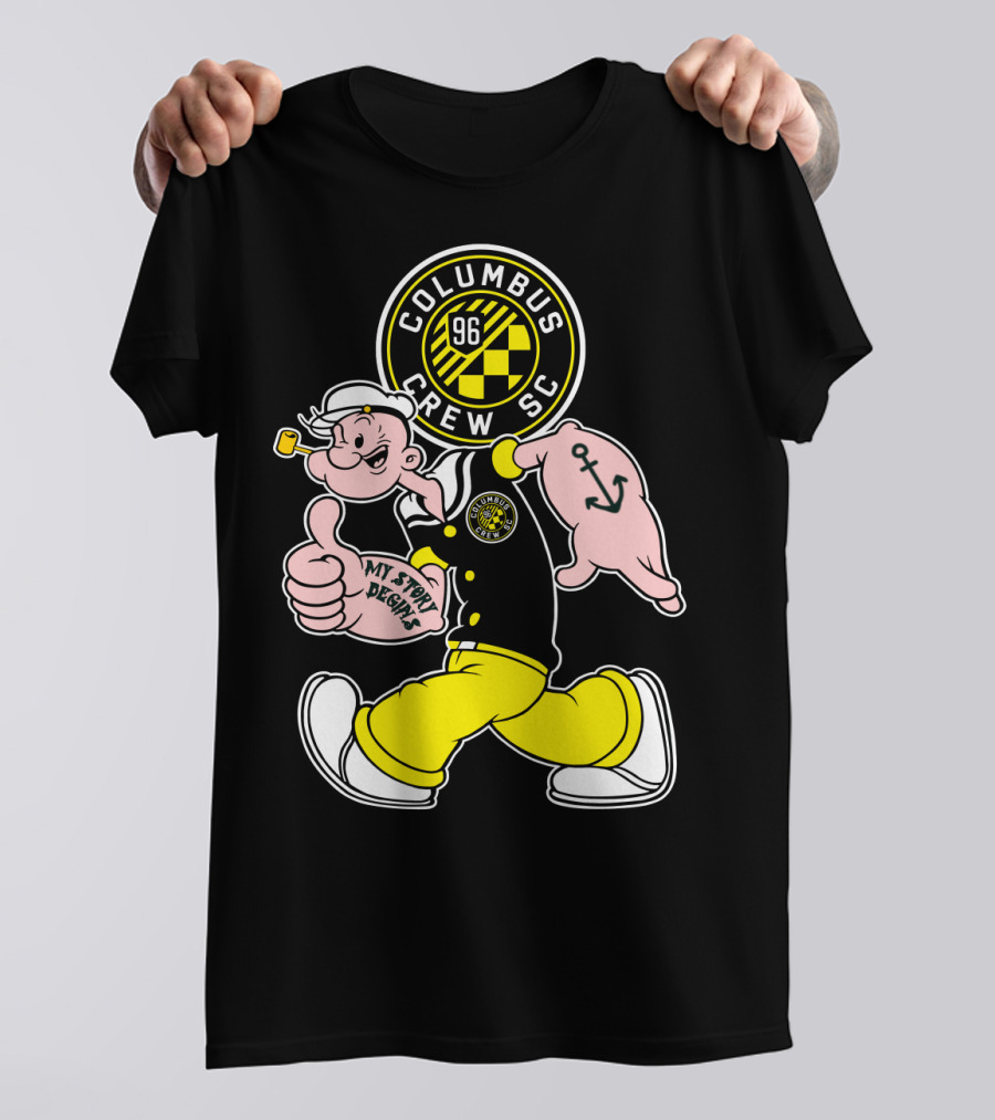 Columbus Crew Sc Popeye 96 My Story Designs T-Shirt