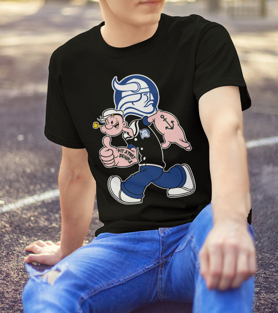 Berry Vikings My Story Begins Sailor Character With Viking Helmet T-Shirt