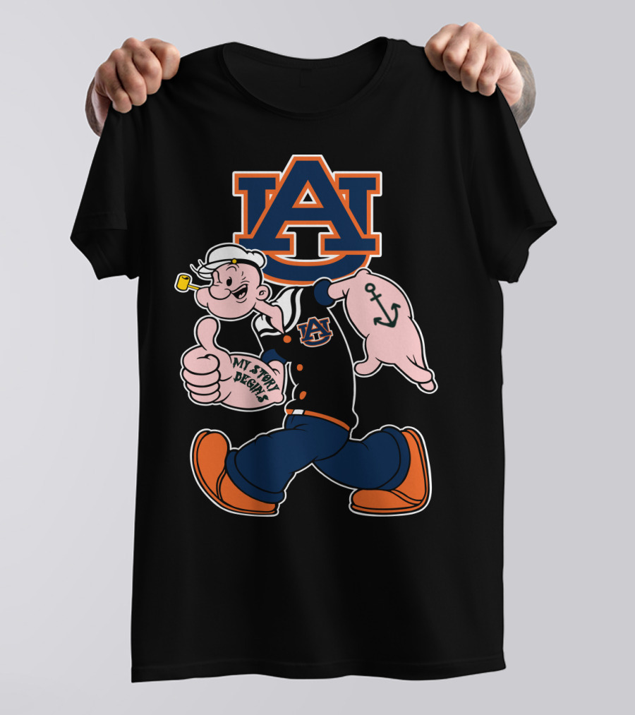 Auburn University Iconic Popeye My Story Begins T-Shirt