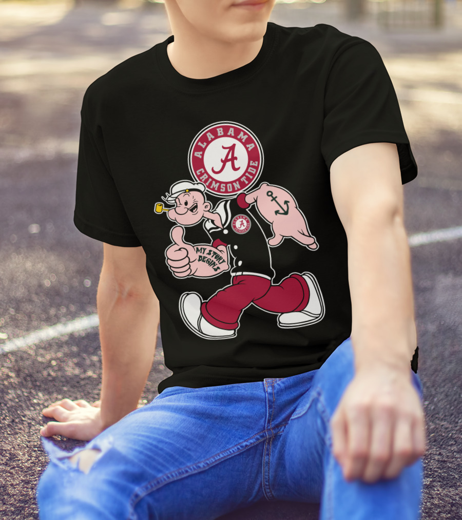 Alabama Crimson Tide My Story Begins T-Shirt