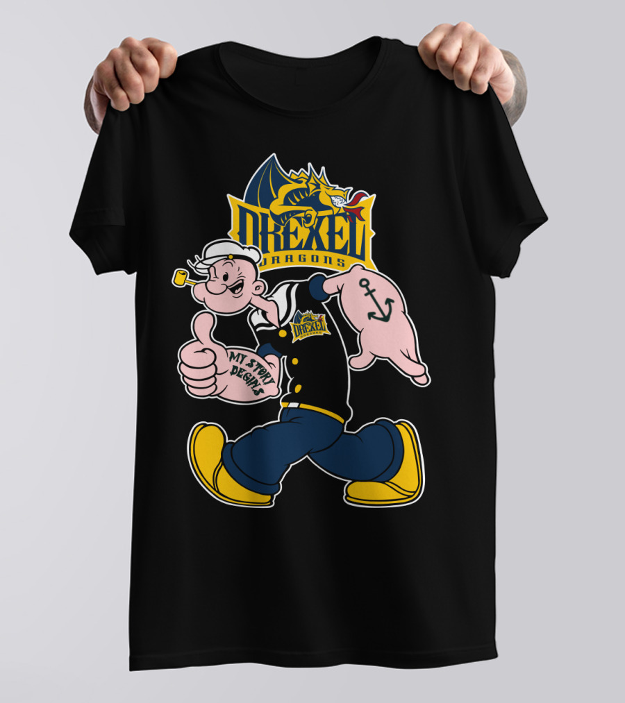 Drexel Dragons Popeye My Story Begins 173 T-Shirt
