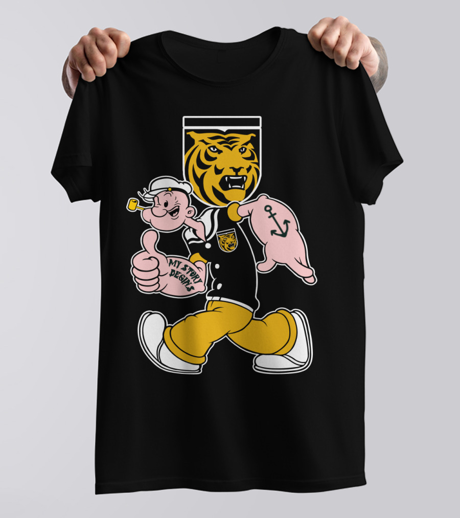 Colorado College Tigers Popeye Crossover My Story Designs T-Shirt