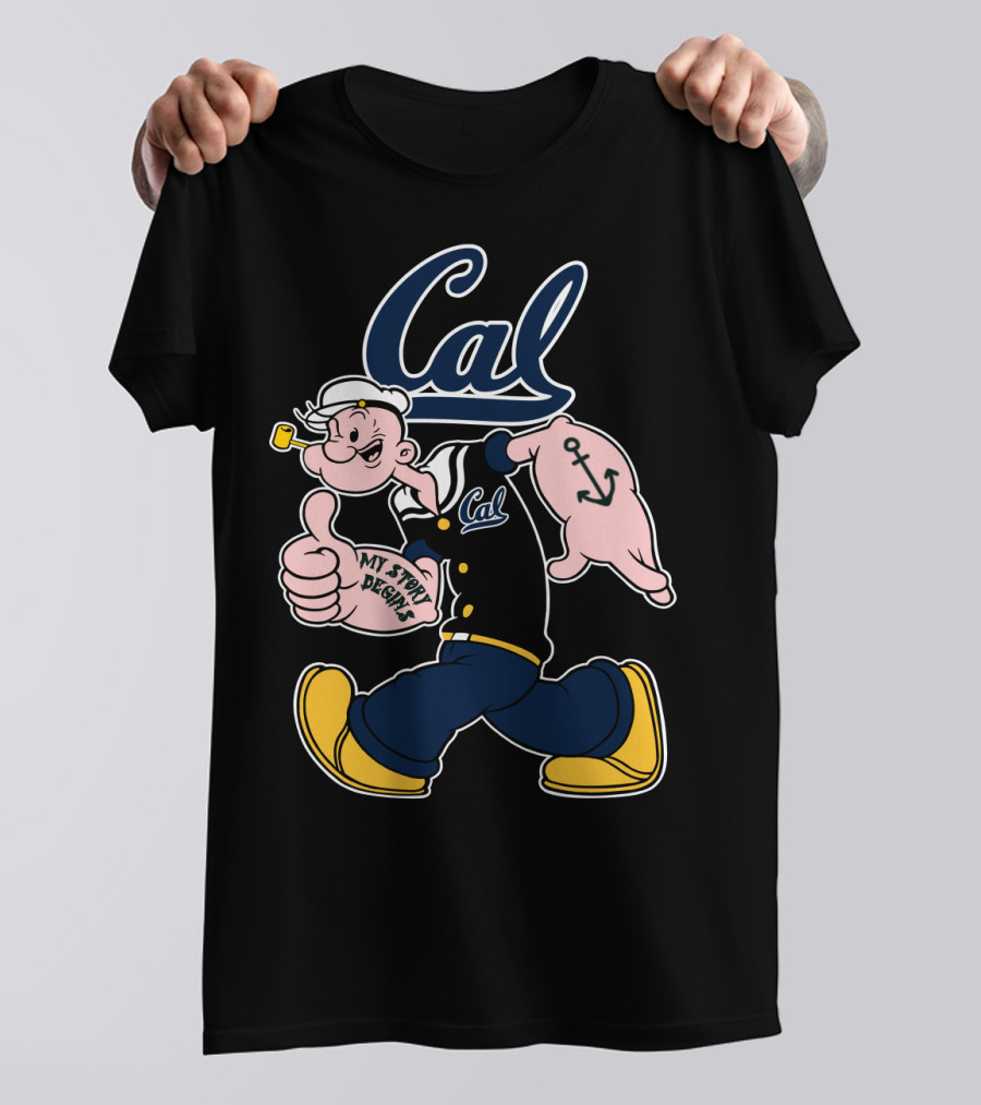 Cal California Golden Bears Popeye Anchor My Story Begins T-Shirt