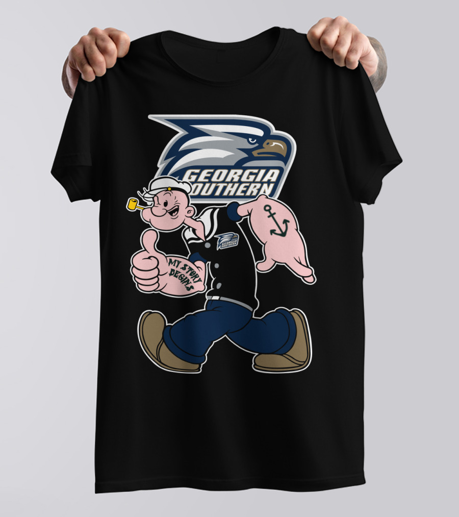 Georgia Southern Eagles My Story Begins Sailor Mascot T-Shirt