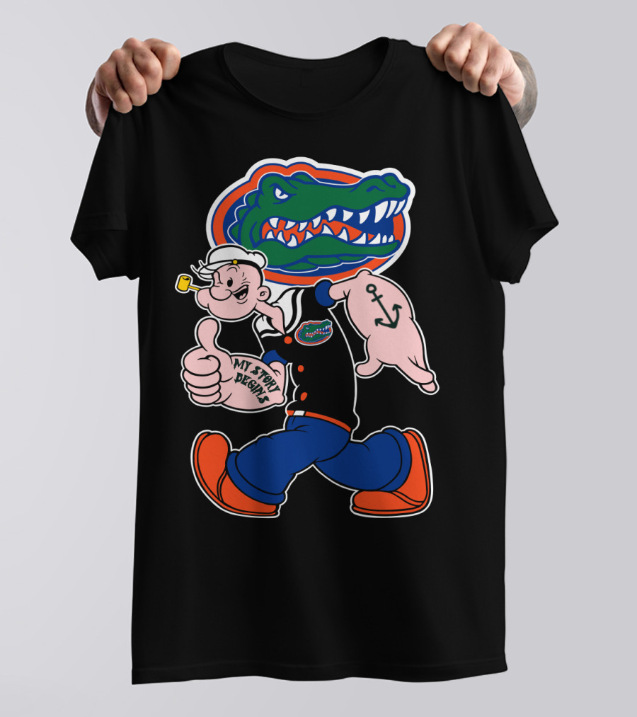 Florida Gators My Story Begins Popeye Anchor T-Shirt