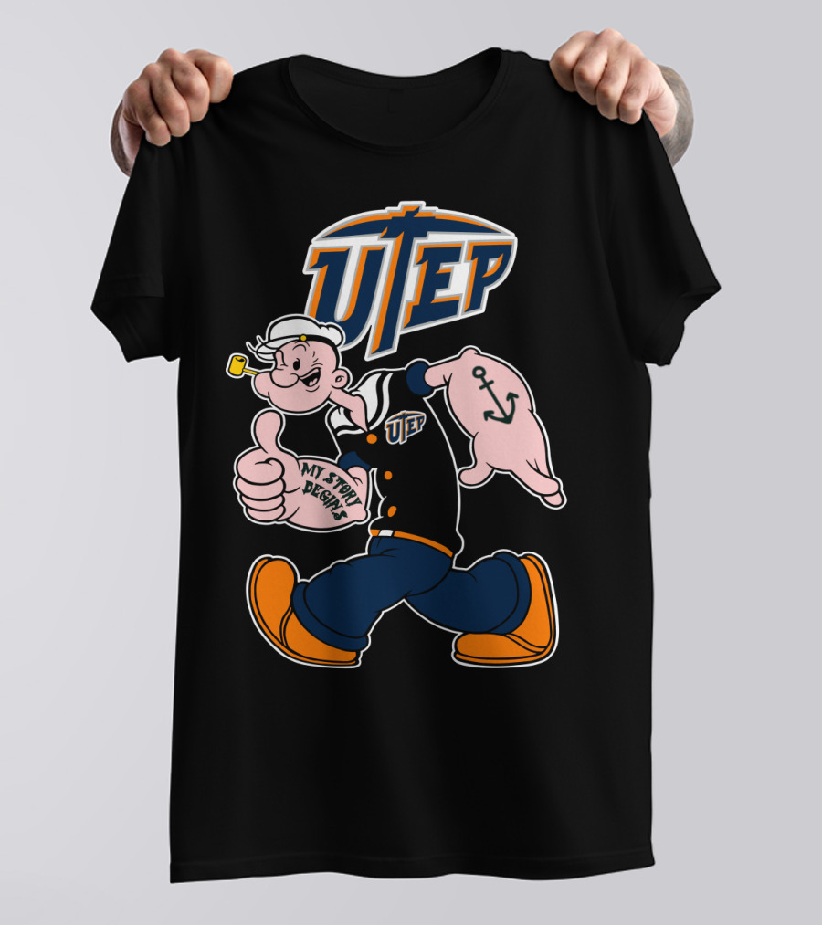Utep Miners Popeye My Story Begins T-Shirt