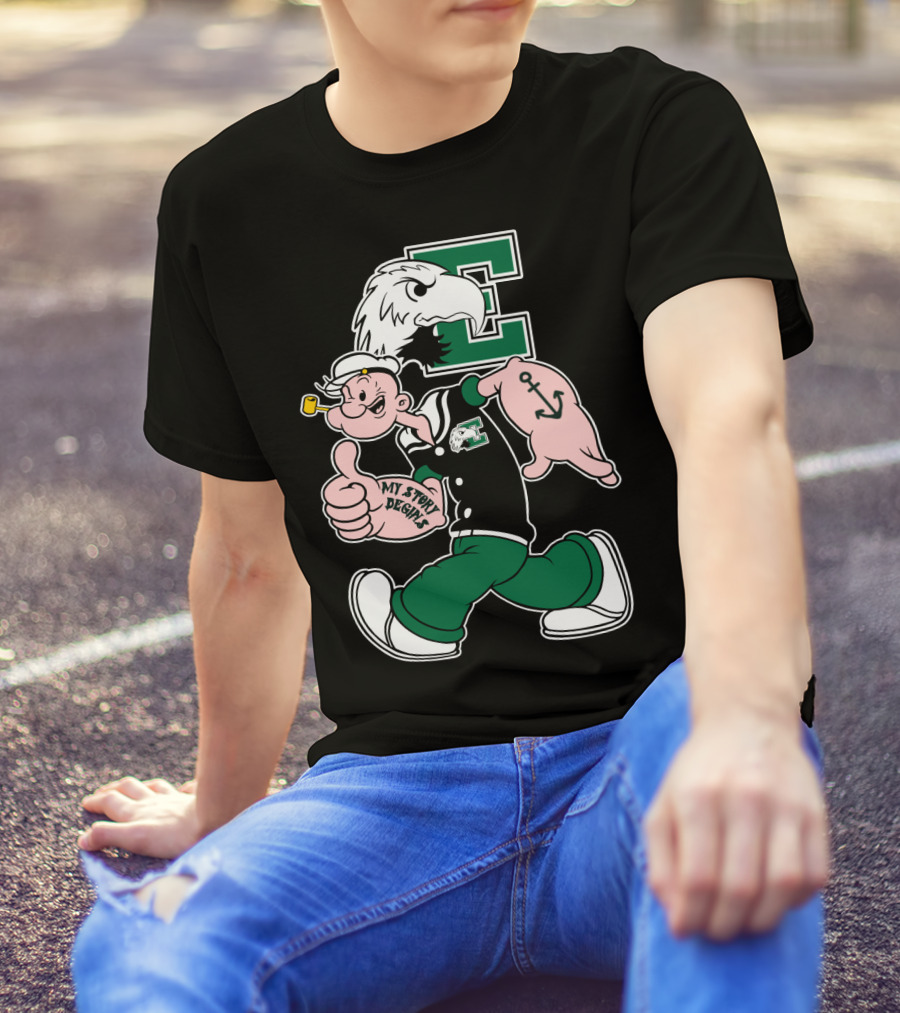 Eastern Michigan Eagles My Story Begins T-Shirt