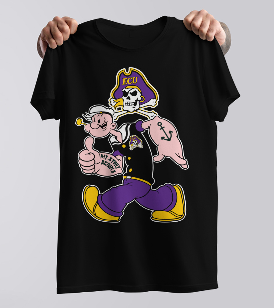 Ecu Pirates Popeye My Story Begins T-Shirt