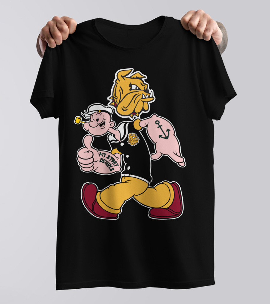 Duluth Bulldogs Popeye My Story Designs T-Shirt