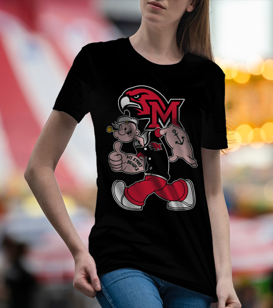 Miami (Oh) Redhawks Popeye My Story Begins T-Shirt