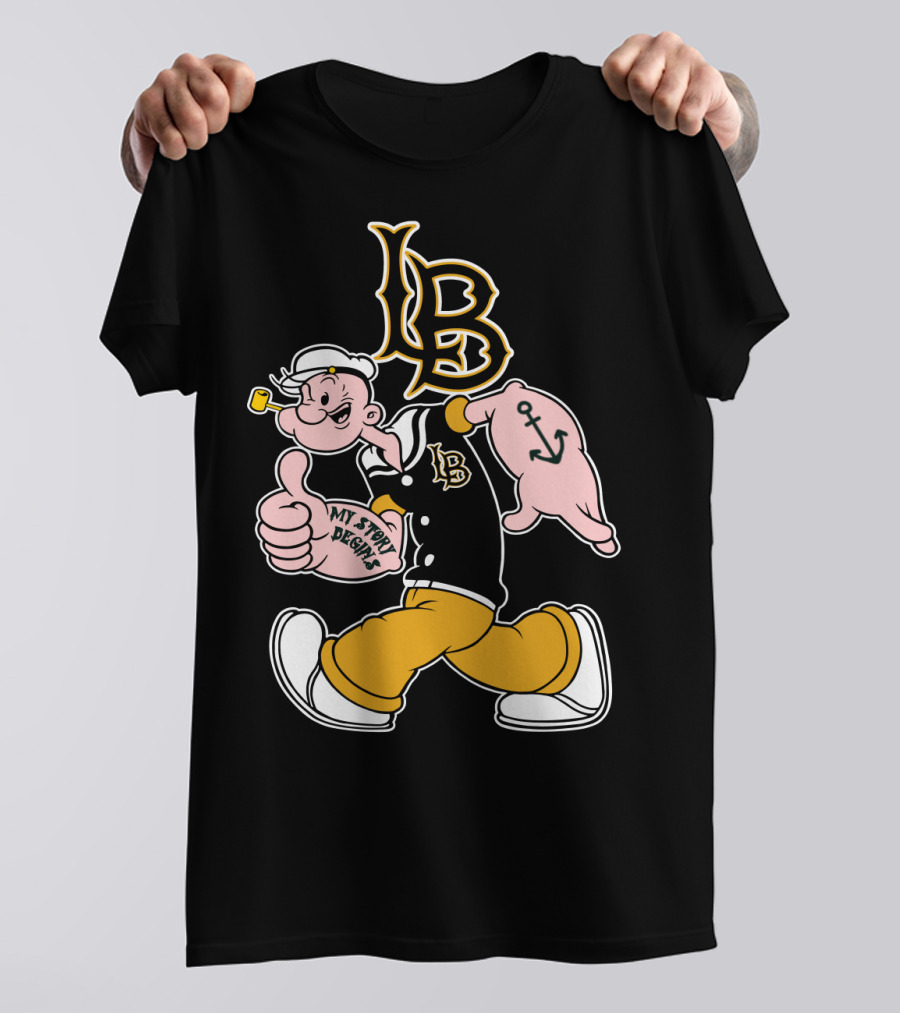Lb My Story Begins Popeye Anchor T-Shirt
