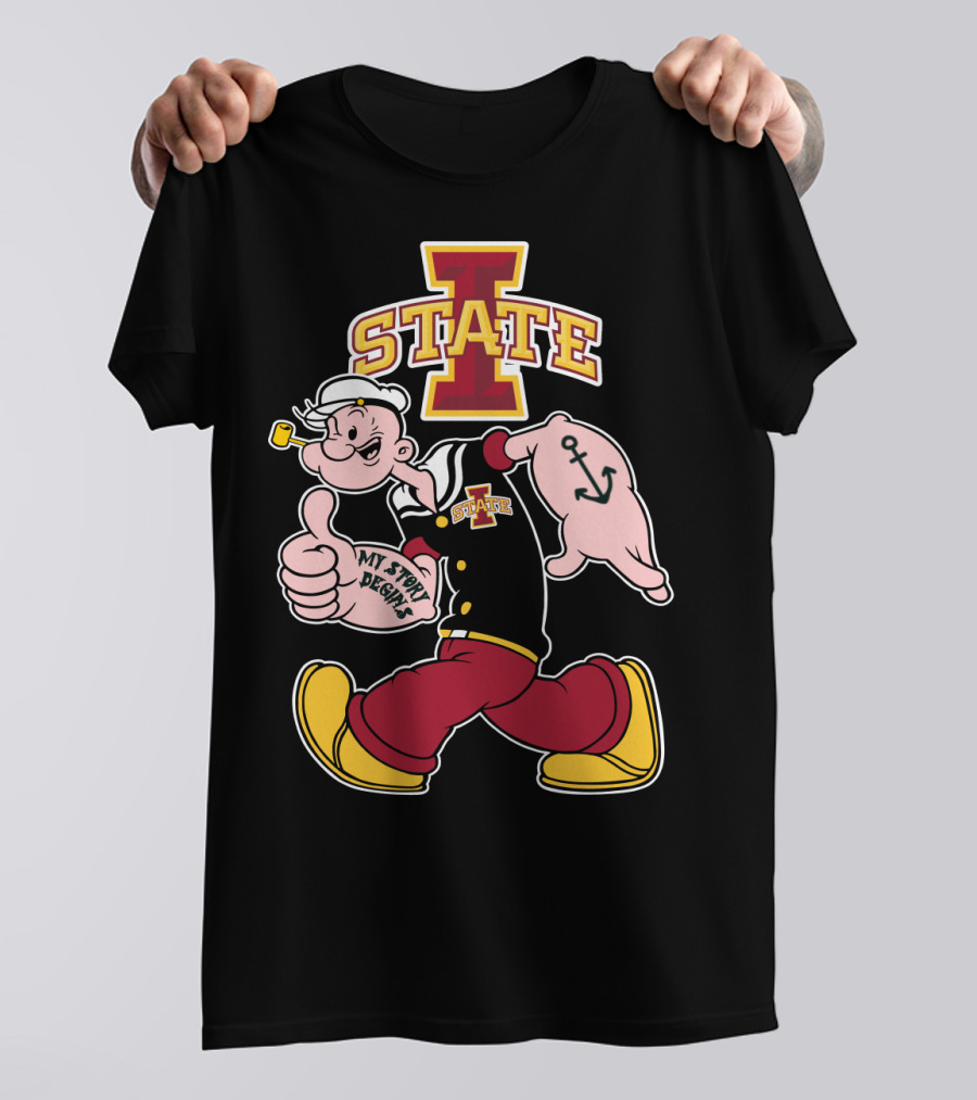 Iowa State Cyclones Popeye My Story Begins T-Shirt