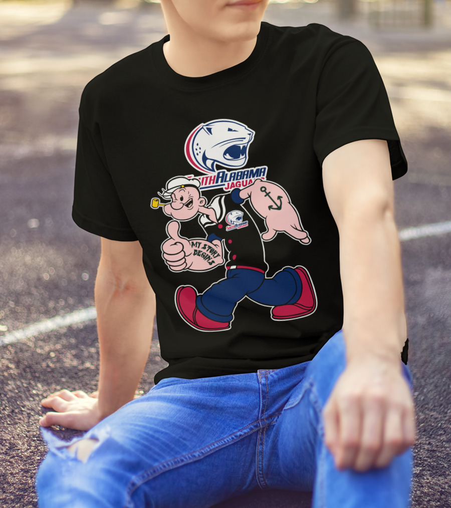 South Alabama Jaguars My Story Begins T-Shirt