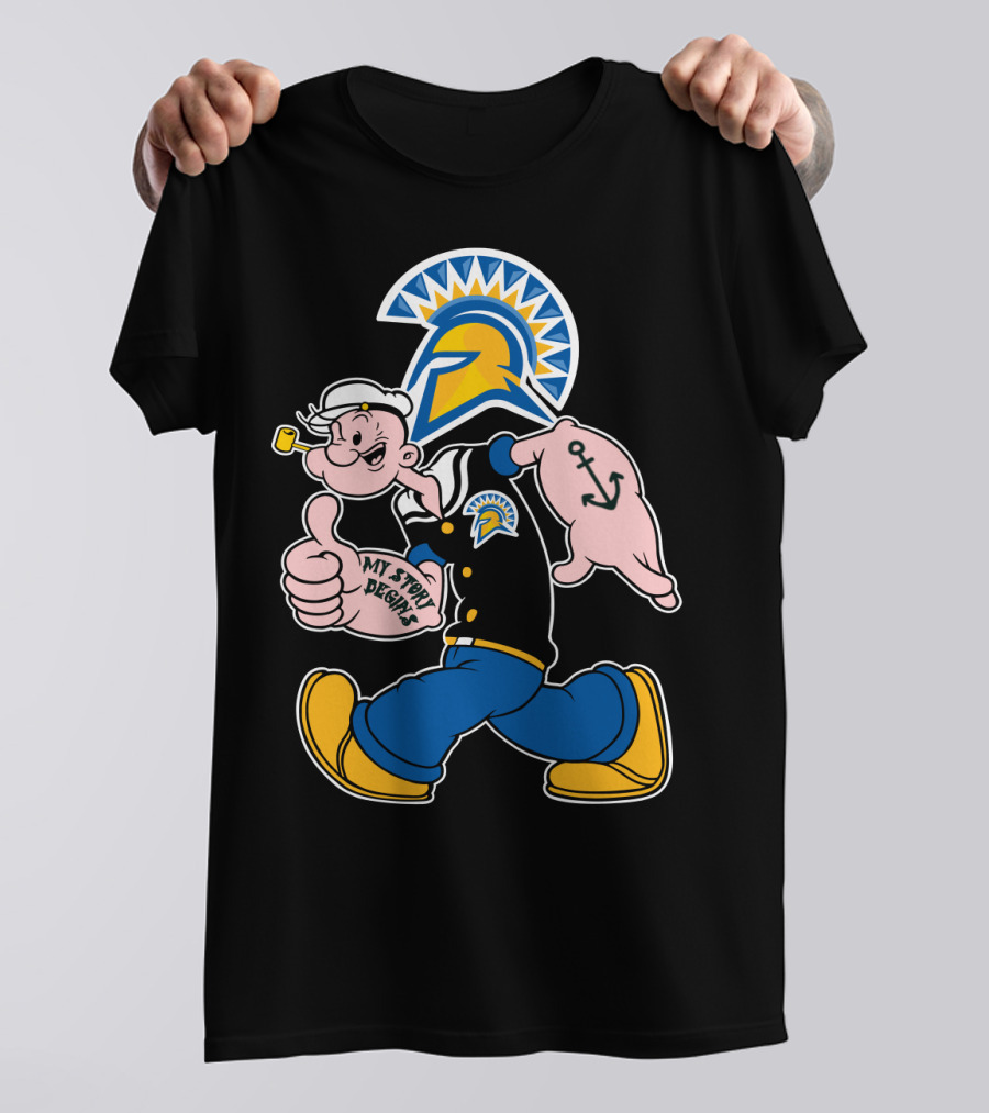 San Jose State Spartans Popeye My Story Begins T-Shirt