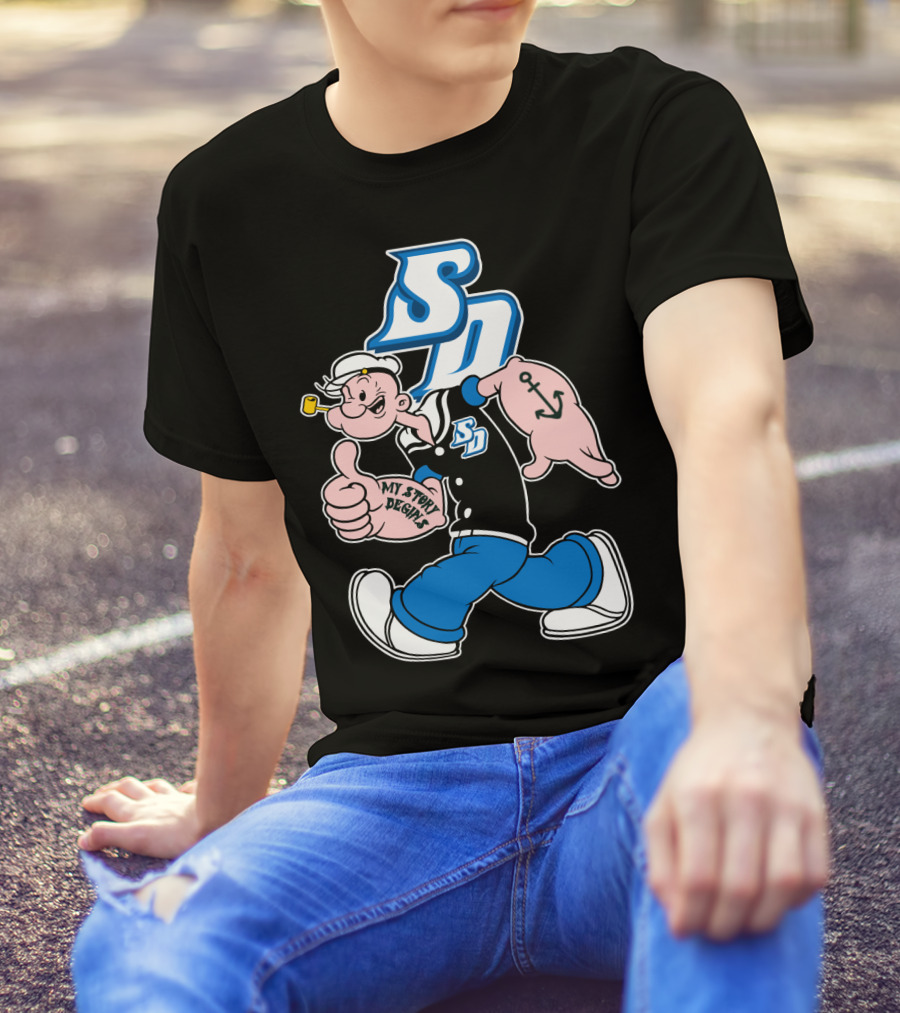 Sd 287 San Diego Toreros My Story Designs T-Shirt