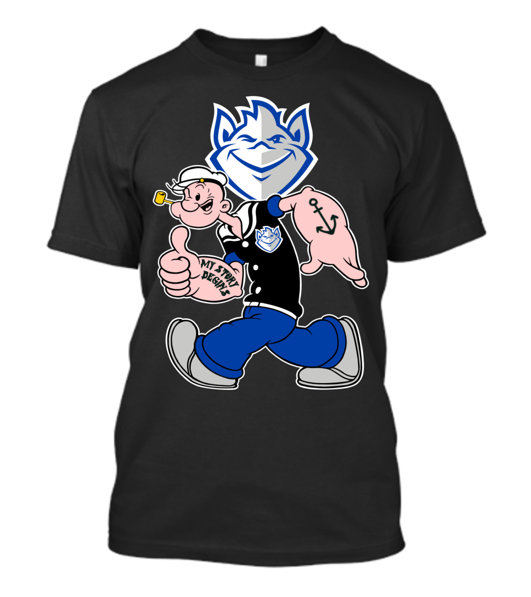 Saint Louis Billikens Popeye My Story Begins T-Shirt