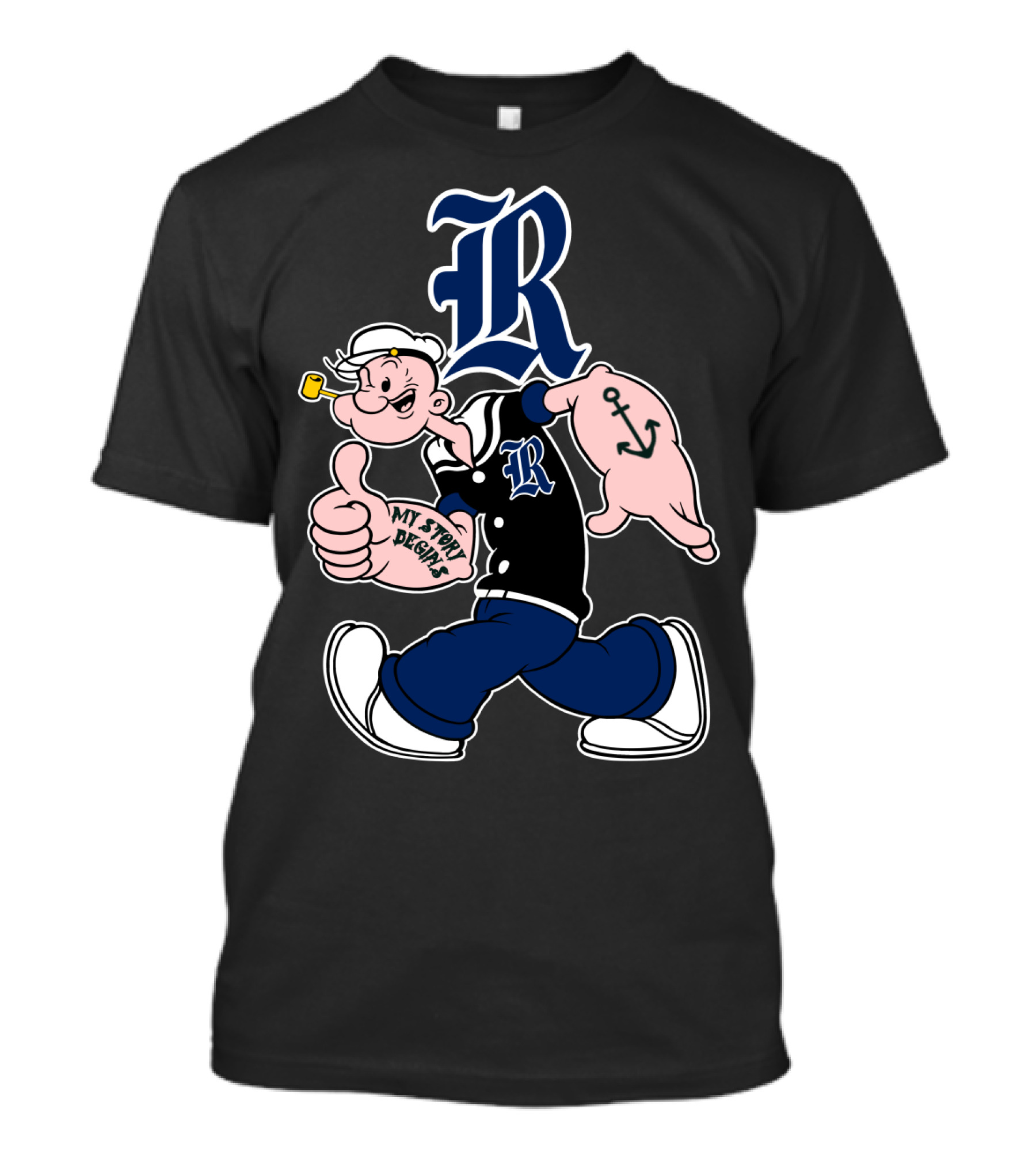 R Rice Owls My Story Begins T-Shirt