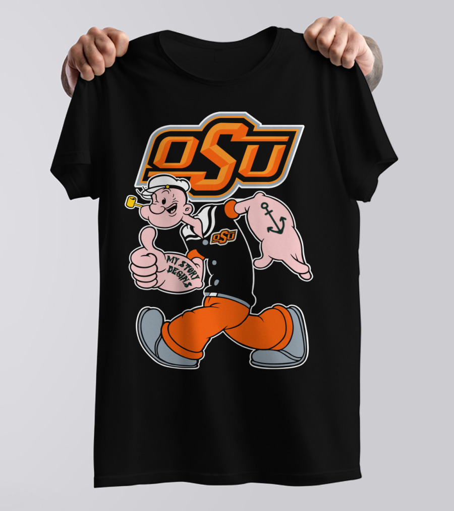 Osu Cowboy Popeye My Story Begins T-Shirt