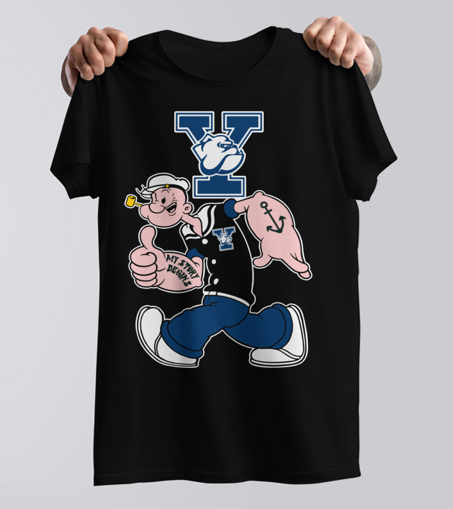 Yale Bulldogs Popeye My Story Begins T-Shirt