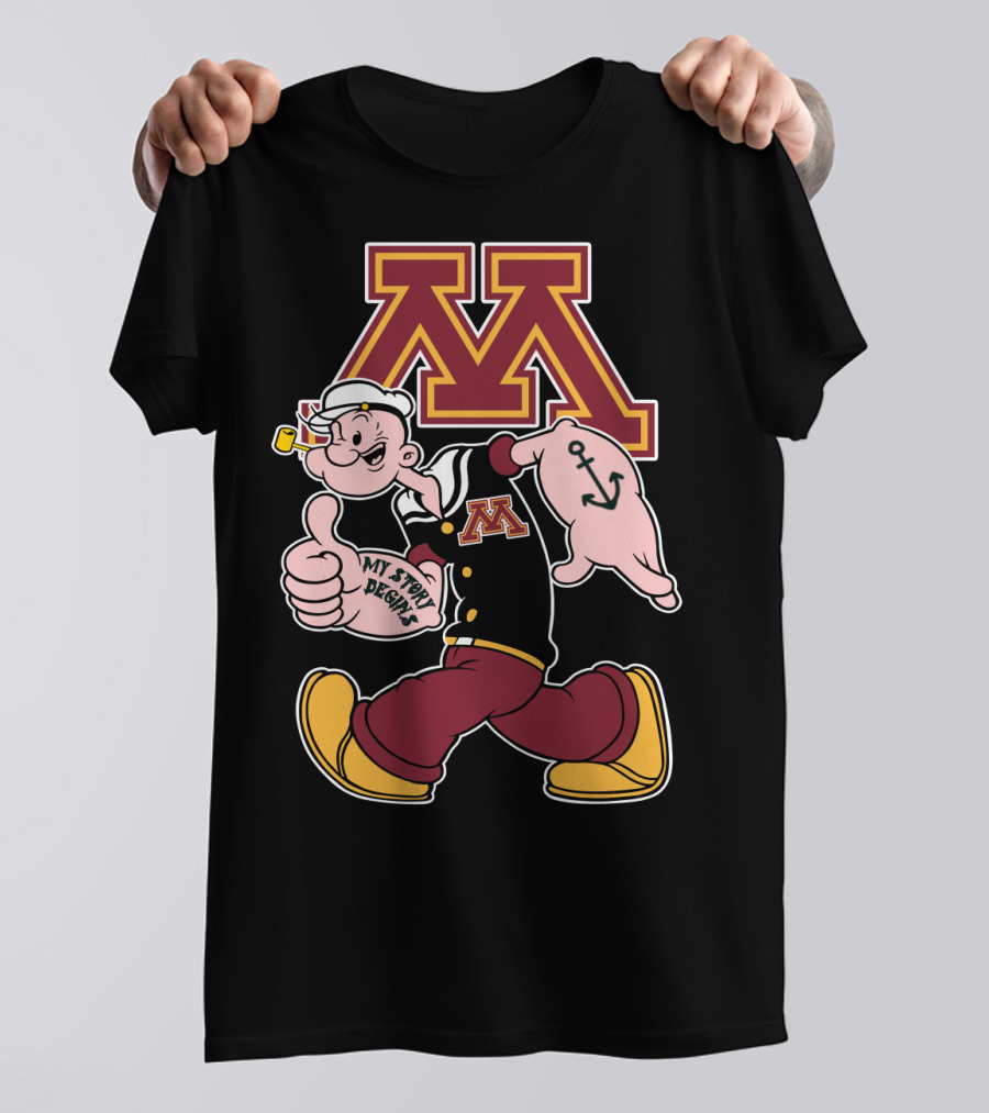 Minnesota Golden Gophers Popeye My Story Begins T-Shirt