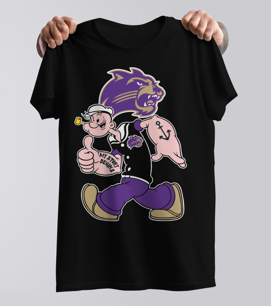 Western Carolina Catamounts Popeye My Story Designs T-Shirt