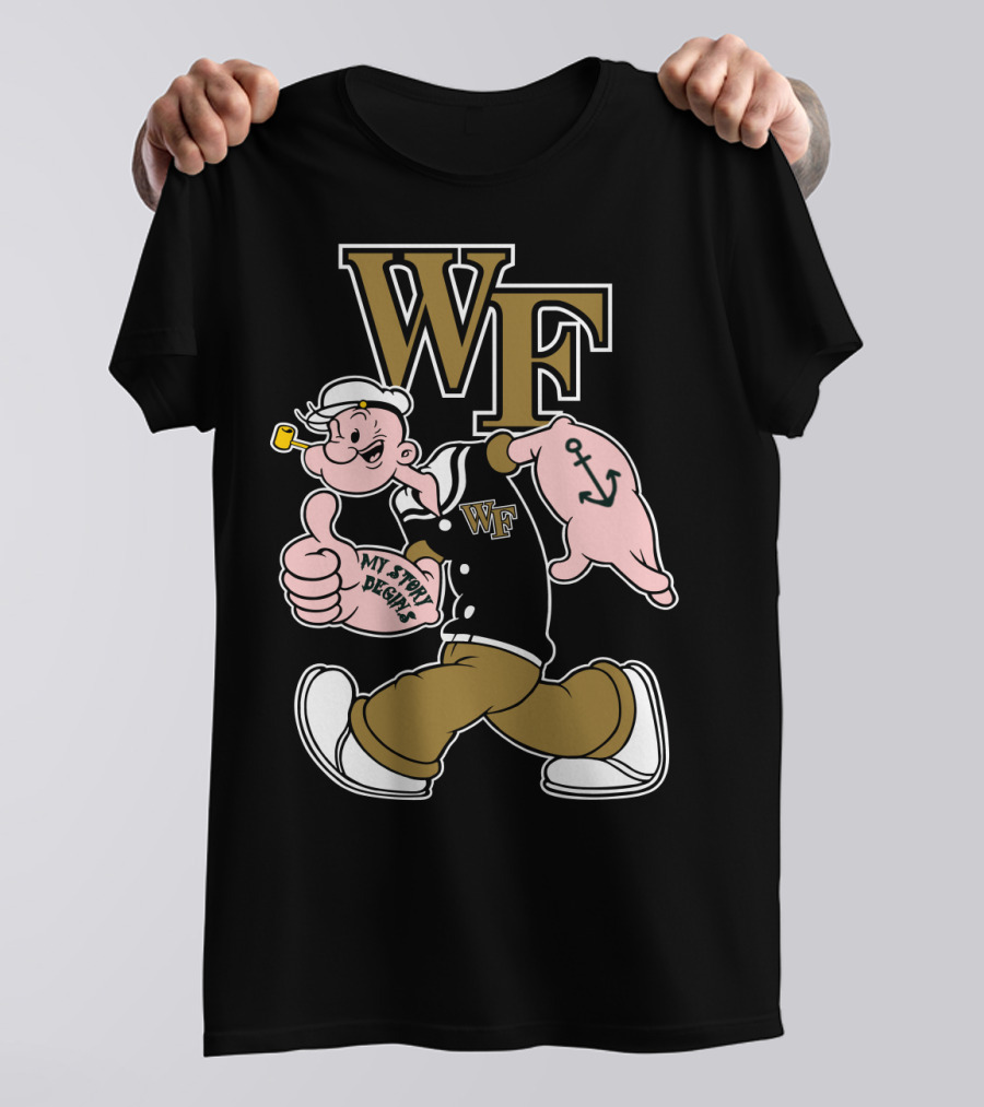 Wake Forest Wf My Story Begins Anchor Sailor T-Shirt