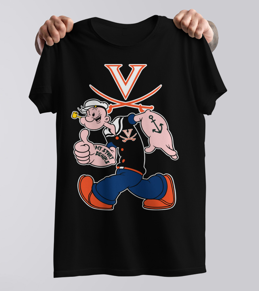 Virginia Cavaliers Popeye My Story Designs T-Shirt