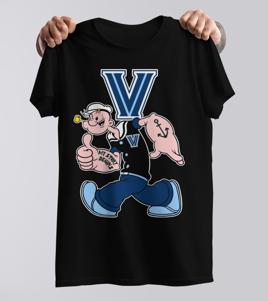 Villanova Wildcats Popeye V T-Shirt