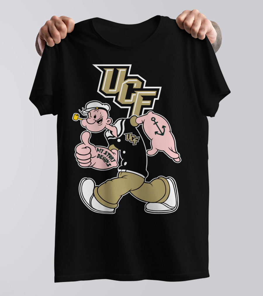 Ucf Knights My Story Designs Sailor With Thumbs Up And Anchor Tattoo T-Shirt