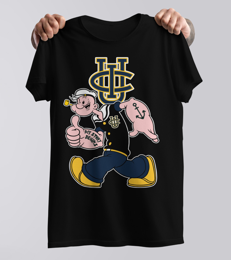 Uc Irvine Anteaters Popeye My Story Begins T-Shirt