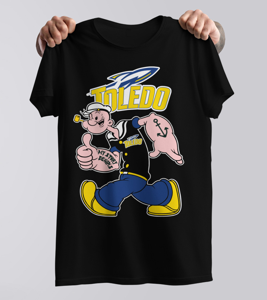 Toledo Rockets Popeye My Story Begins T-Shirt