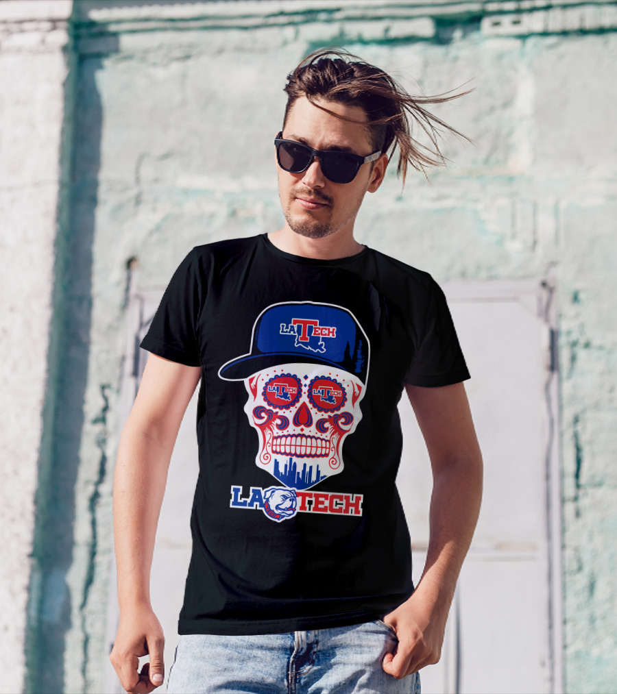 Louisiana Tech Bulldogs La Tech Skull T-Shirt