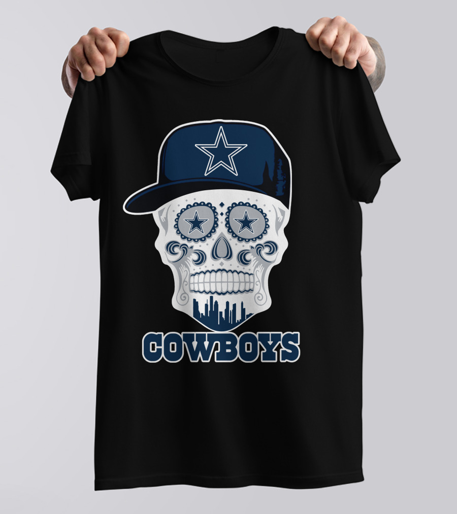 Cowboys Skull With Starry Hat T-Shirt