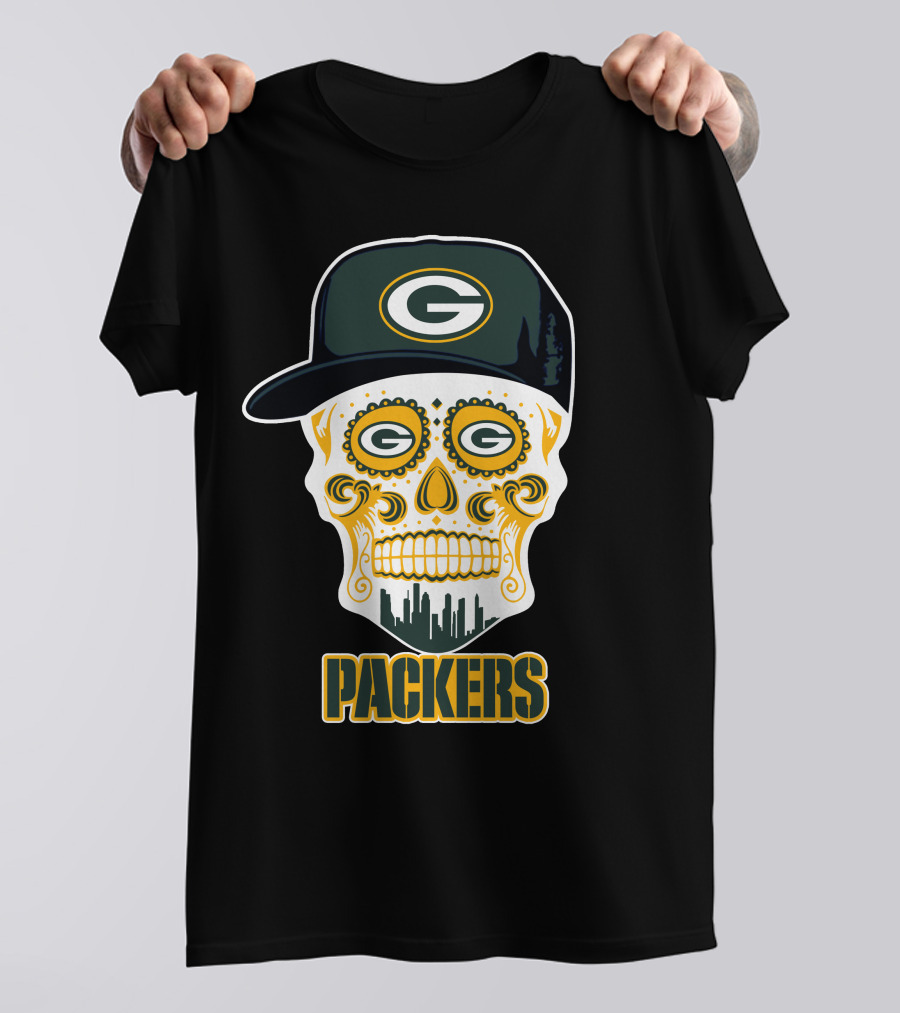 Packers Skull Green Bay Funny T-Shirt
