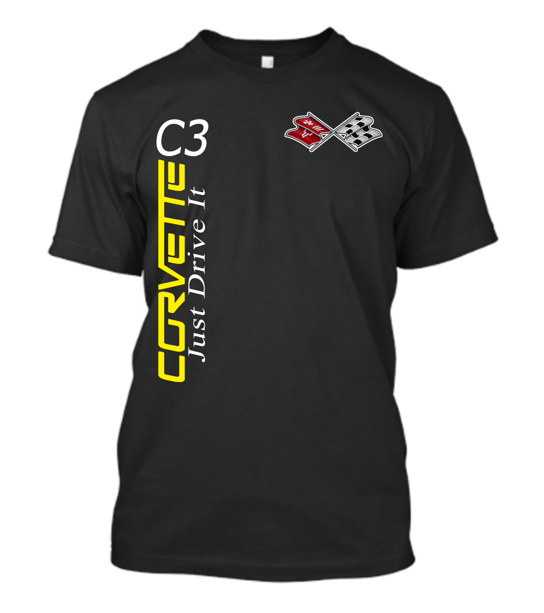 Corvette C3 Just Drive It Flag T-Shirt