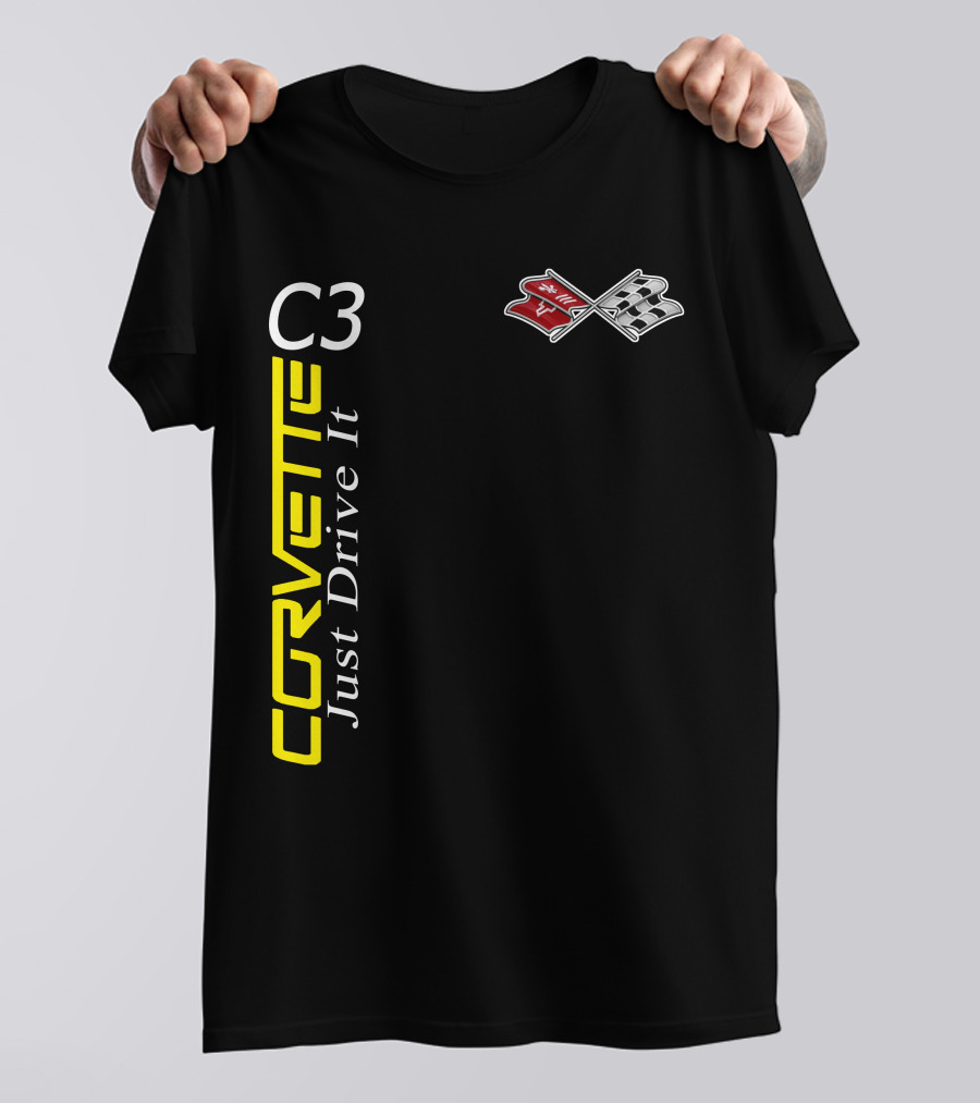 Corvette C3 Just Drive It Flag T-Shirt