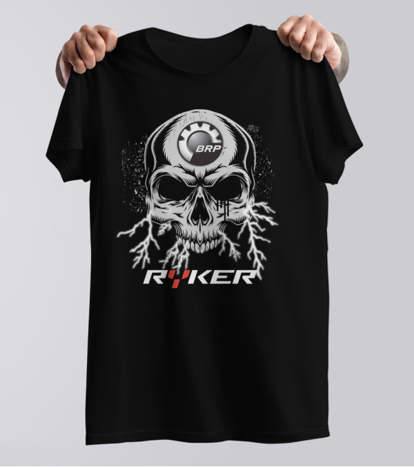 BRP Skull Ryker With Lightning Motif T-Shirt