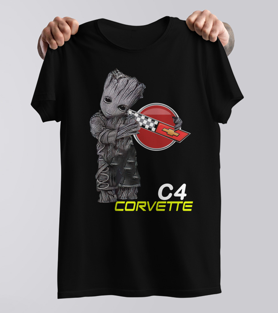 C4 Groot Corvette Chevrolet Racing T-Shirt