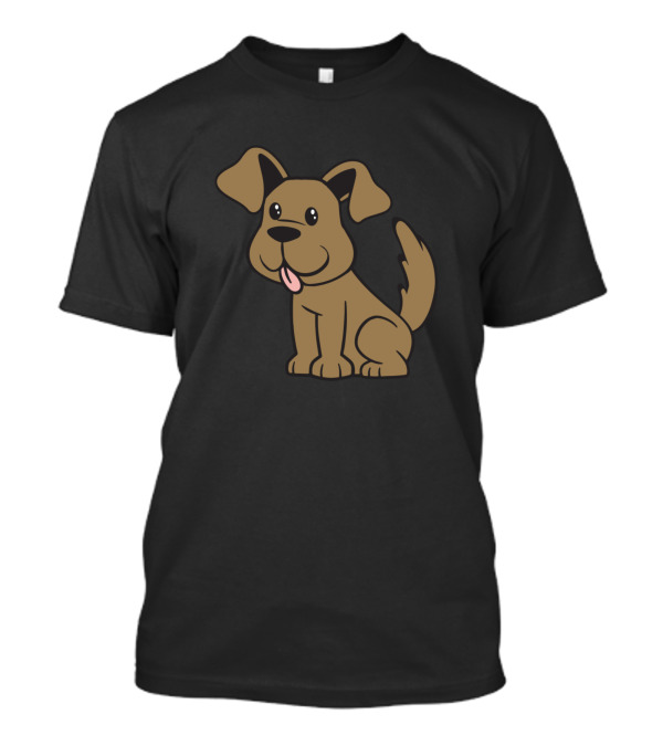 S Er Hund Comiczeichnung Brown Cartoon Dog T-Shirt